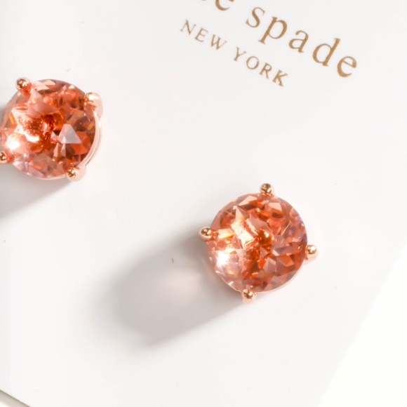 kate spade pink crystal stud earrings - Picture 3 of 4